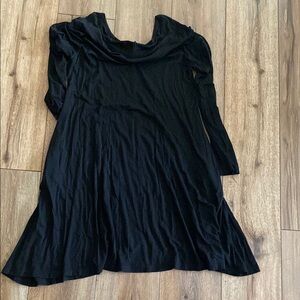 Elegant Black Long Sleeve Dress